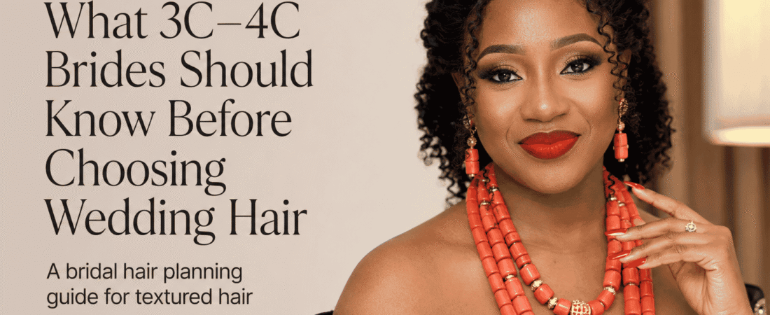 Bridal Hair Planning Guide for 3C, 4A, 4B & 4C Textured Brides