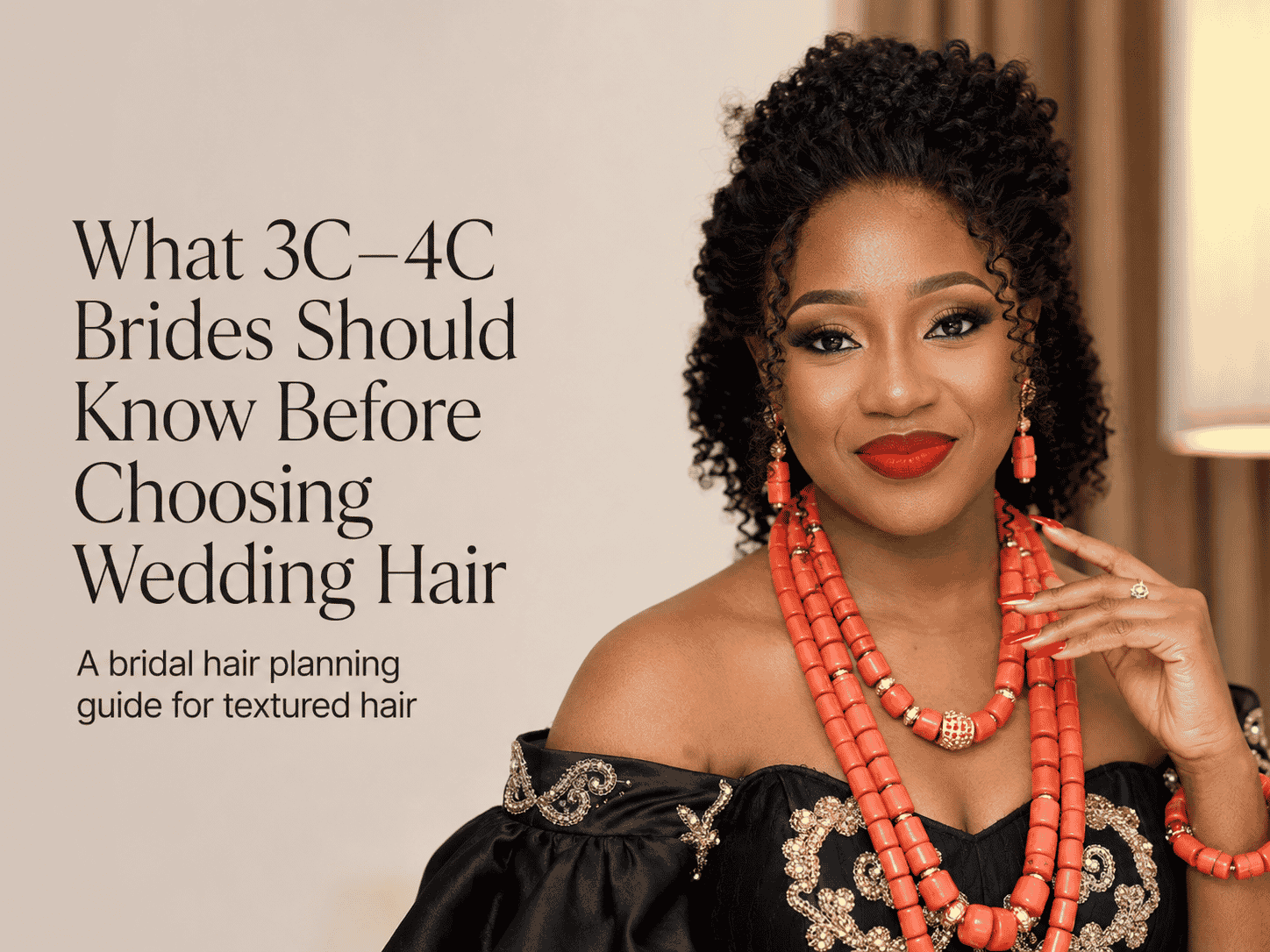 Bridal Hair Planning Guide for 3C, 4A, 4B & 4C Textured Brides