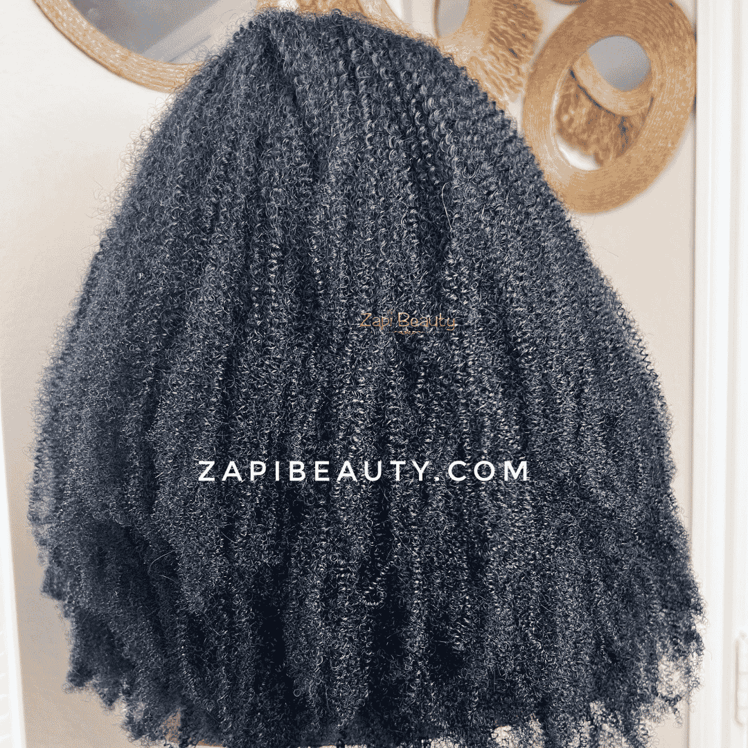 4B/4C Coily U-Part & Half Wig | 180% or 250% Density - Image 5