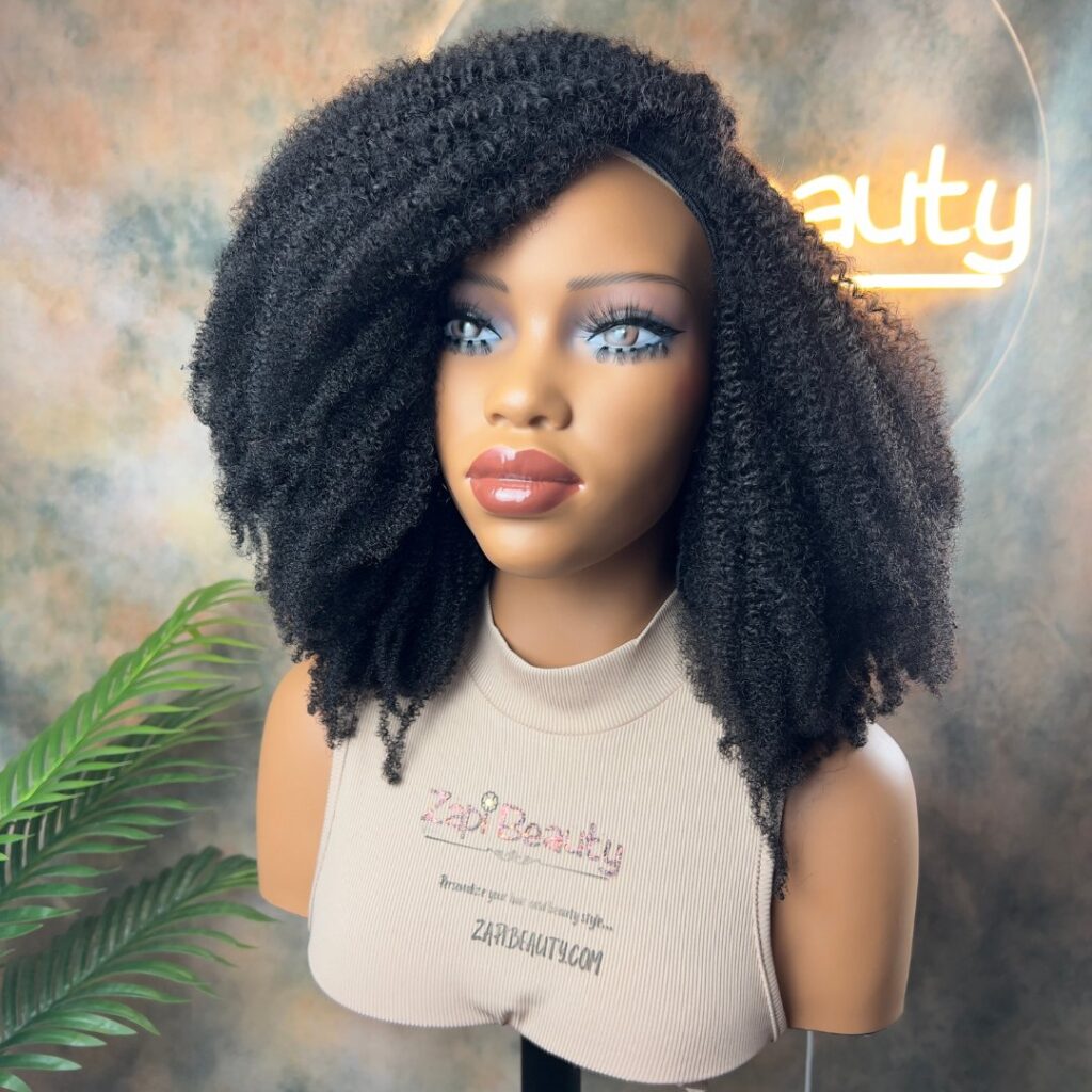 4B/4C Coily U-Part & Half Wig | 180% or 250% Density