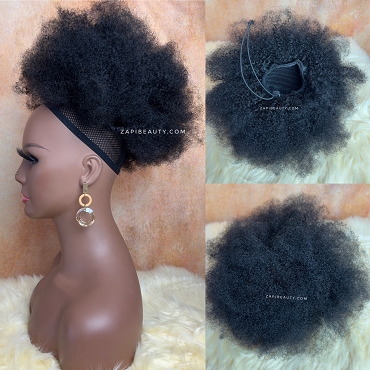12-Inch Kinky Coily 4B 4C Afro Puff