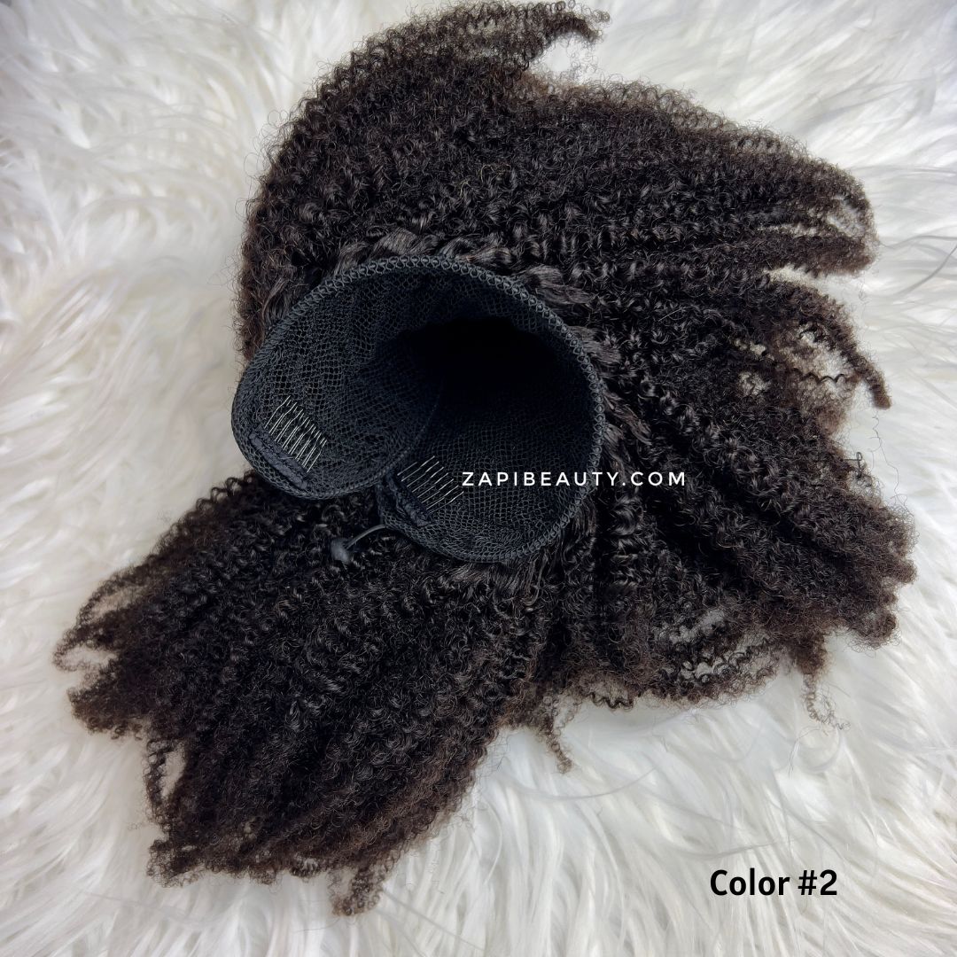 4B 4C Hair Wrap, Drawstring Ponytail Extension - Image 5