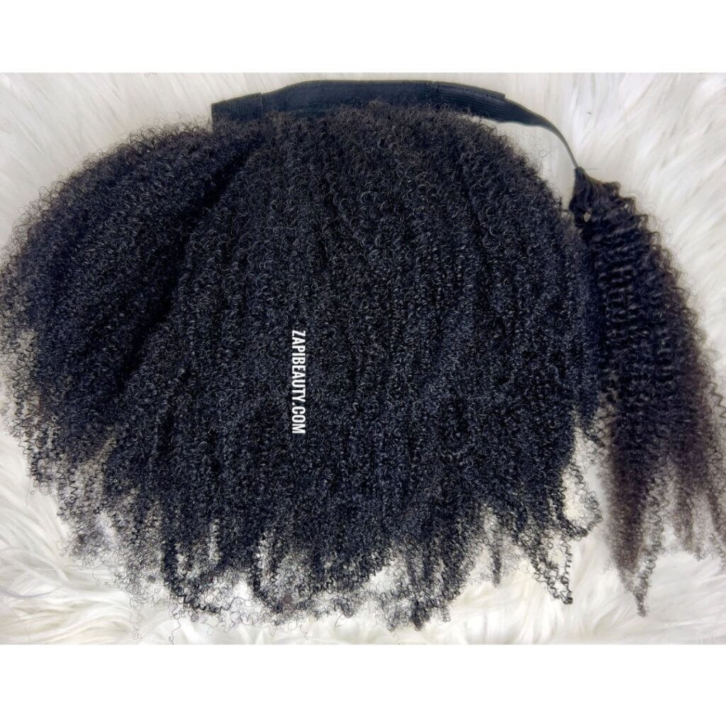 4B 4C Hair Wrap, Drawstring Ponytail Extension