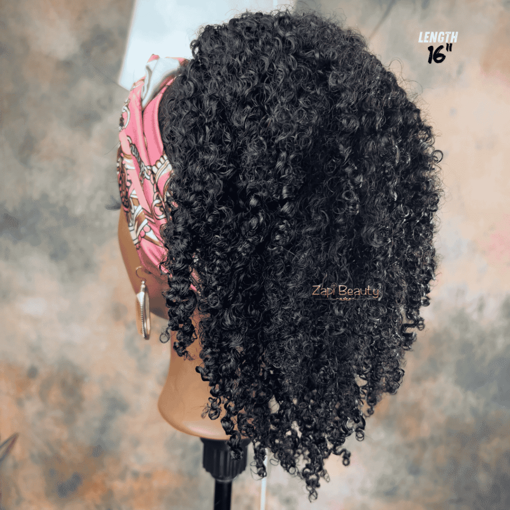 Kinky Curly "C" Drawstring , Wrap Ponytail