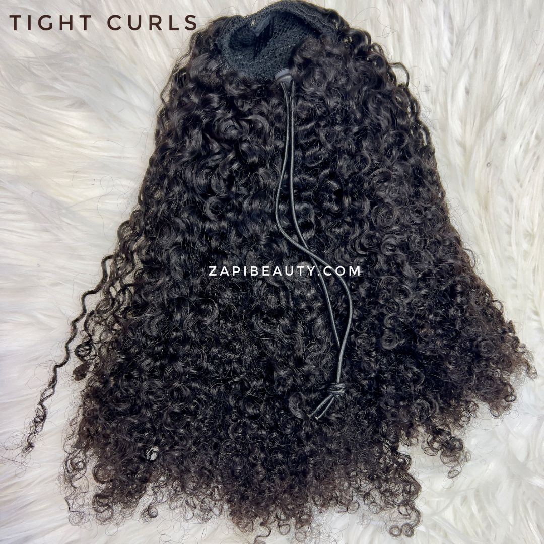 3A 3B 3C Afro Curly Textures Ponytail Extension - Image 3