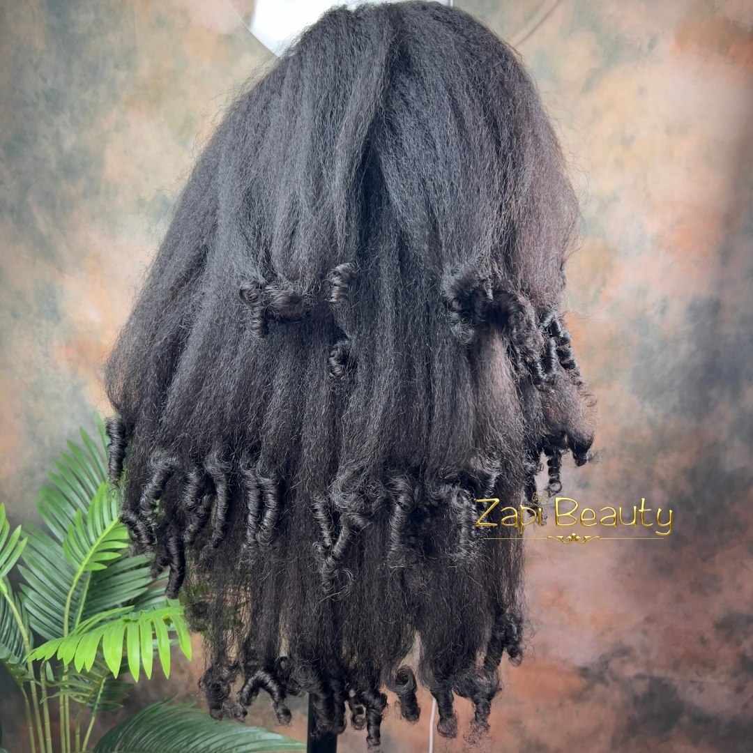 12A Coarse Kinky Straight Half & U-Part Wig - Image 6