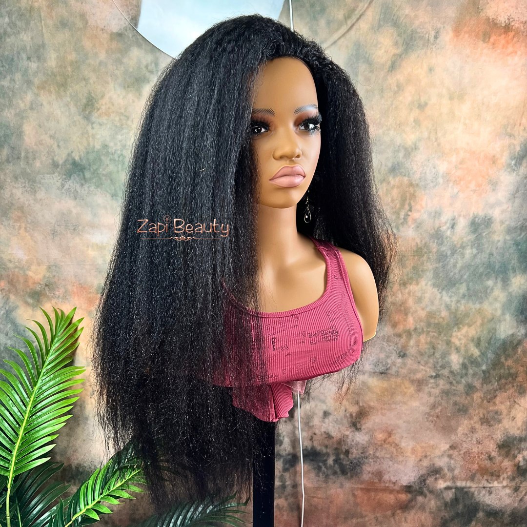 12A Coarse Kinky Straight Half & U-Part Wig - Image 4