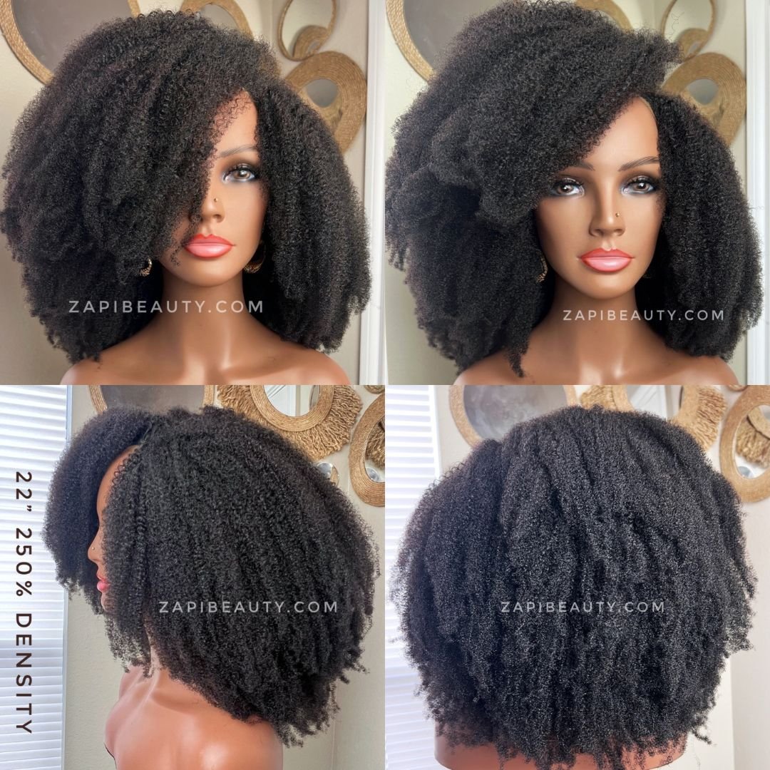 4B/4C Coily U-Part & Half Wig | 180% or 250% Density - Image 8