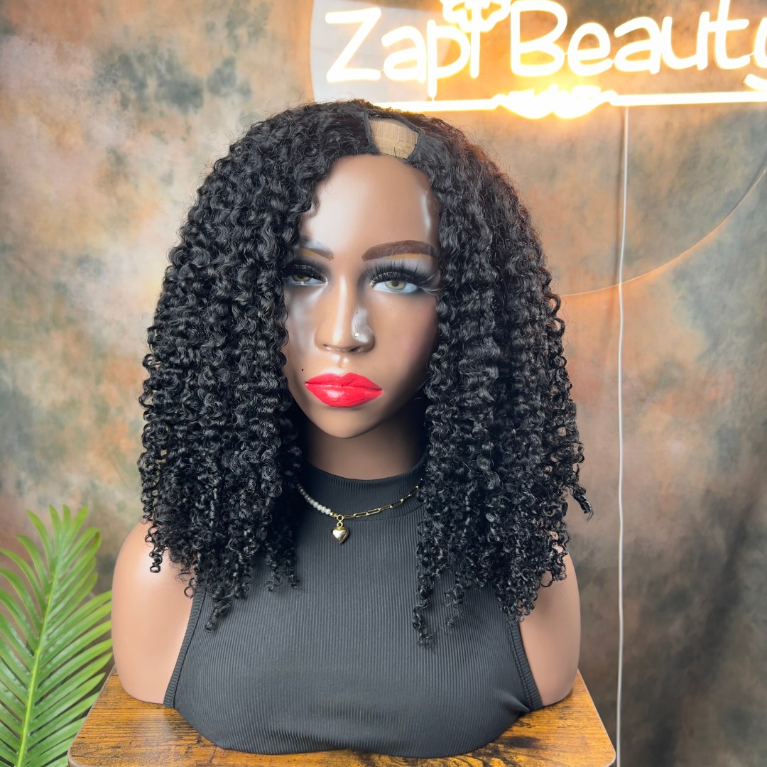 Corkscrew U-Part & Half Wig – 250% Density - Image 2