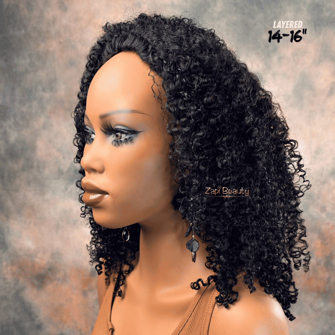 Corkscrew U-Part & Half Wig – 250% Density - Image 3