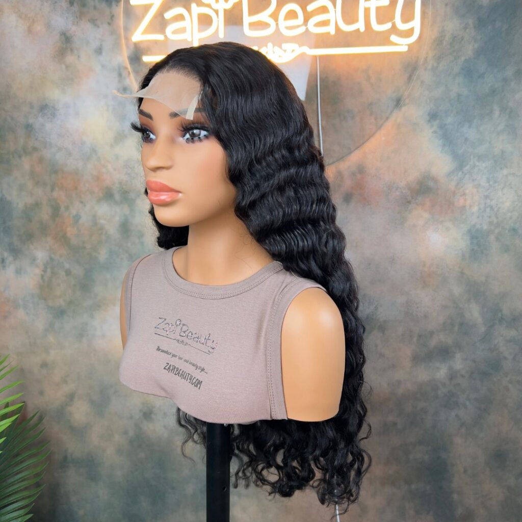 26" Indonesian Water Wave 5x5 Transparent Closure Wig - 400%
