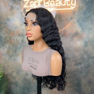 26" Indonesian Water Wave 5x5 Transparent Closure Wig - 400%