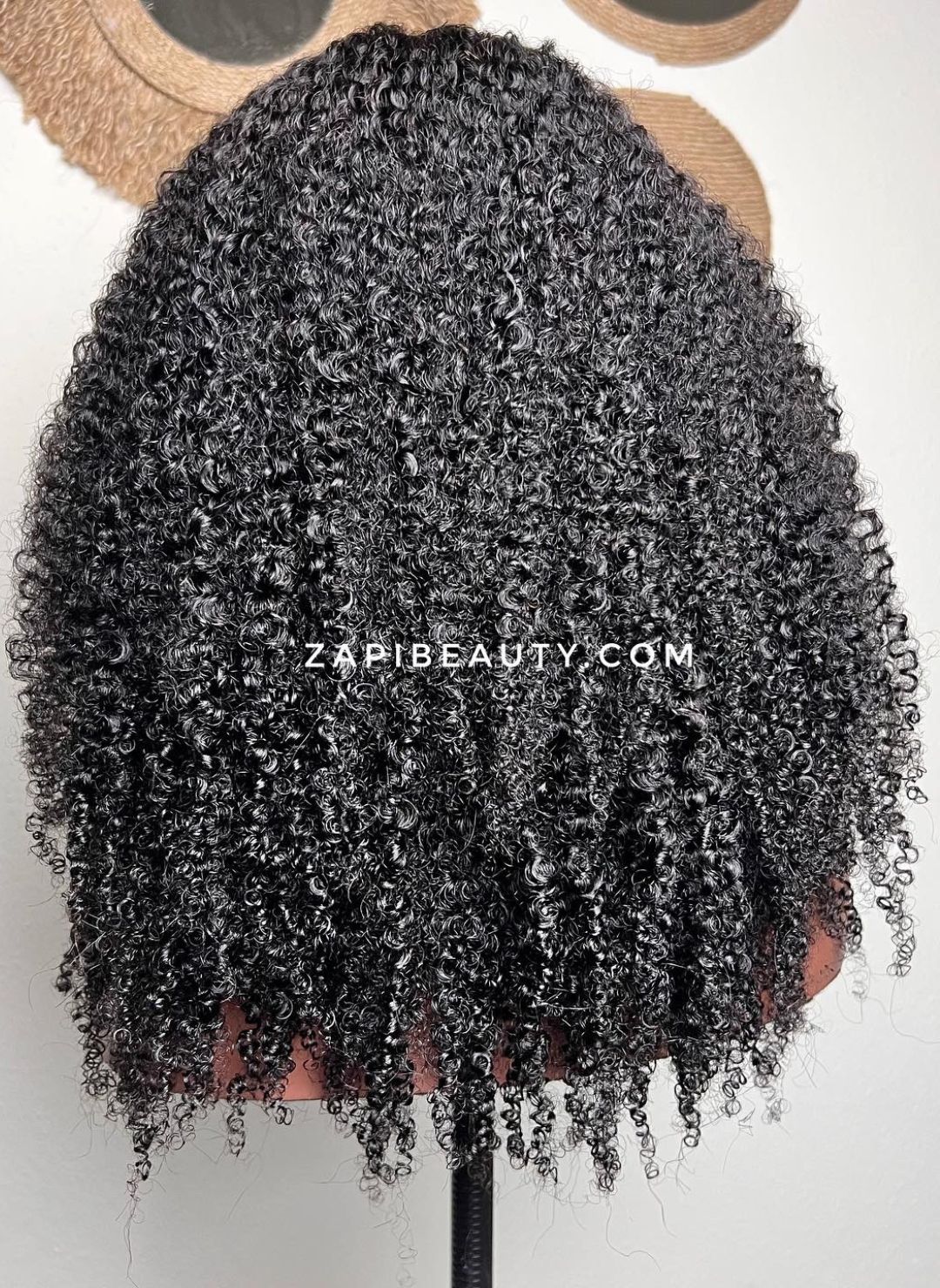 18"-24" Kinky Curly "C" Fake Scalp Bang Wig - Image 7