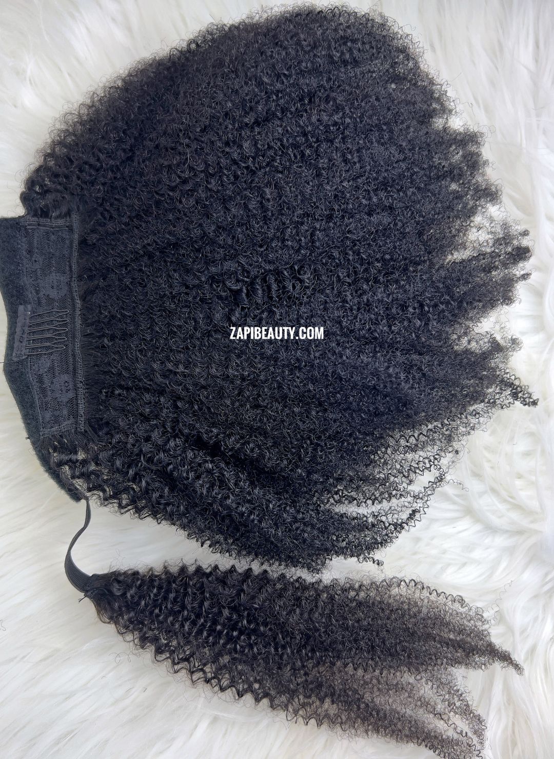 4B 4C Hair Wrap, Drawstring Ponytail Extension - Image 3