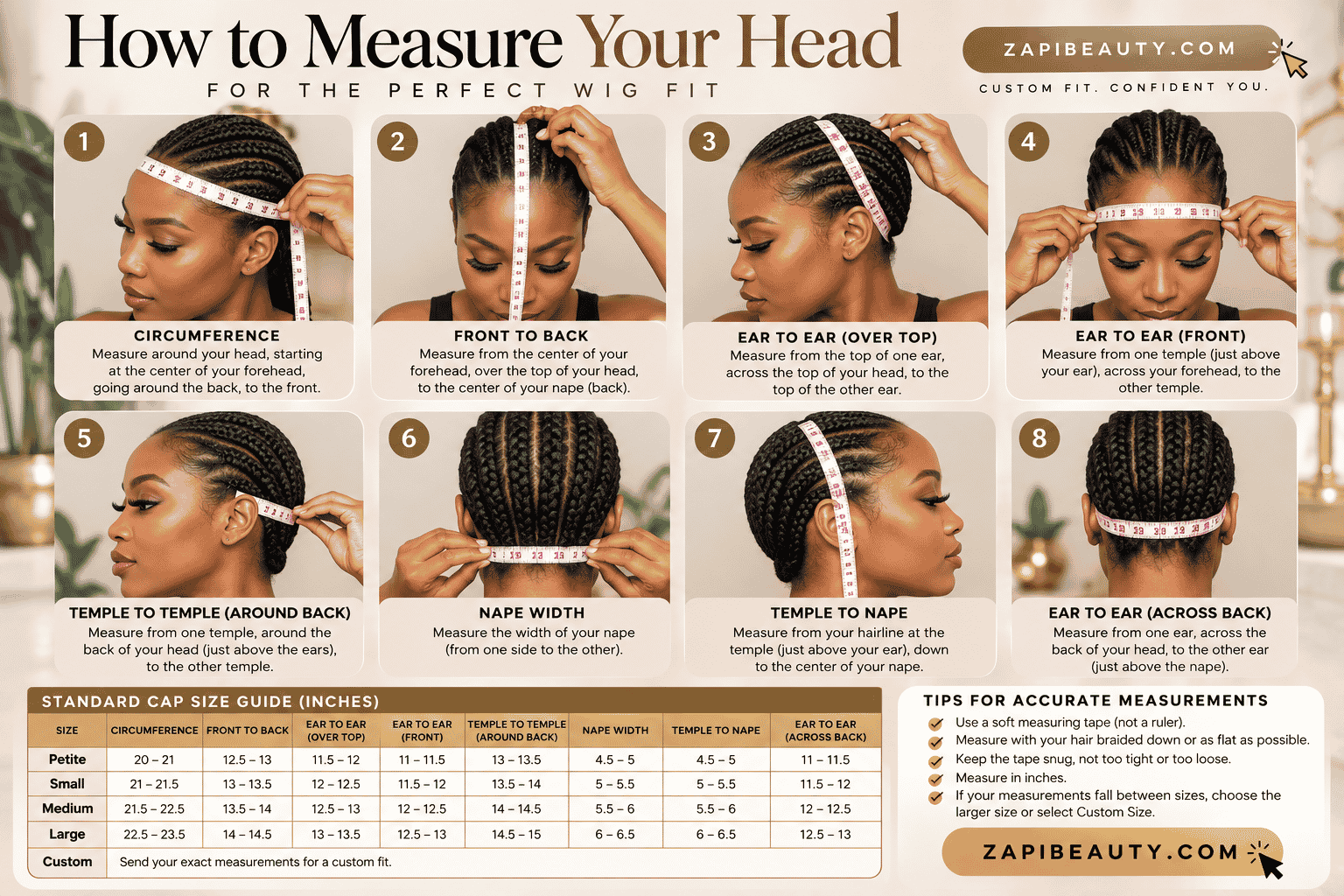How to Measure Your Head for a Wig That Actually Fits